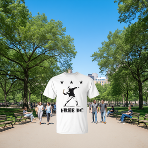 Camiseta gratuita de DC con gráfico de Sandwich Guy y diseño de estrellas - Product Image 3