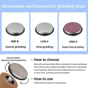 Kitchen Detachable Sharpening Stone Kit Manual Tumbler Diamond <b>Knife</b> <b>Sharpener</b> Roller Rolling <b>Knife</b> <b>Sharpener</b> Set for <b>Knives</b> - Product Image 2