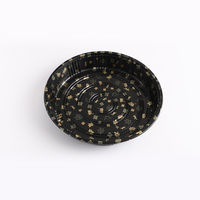 Emballage de plateau à sushi japonais jetable, emballage en plastique, boîte ronde carrée à emporter avec couvercle