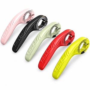 Embouts de guidon de vélo en fibre de verre légers, ergonomiques, pour <span class=keywords><strong>VTT</strong></span>, avec poignées de repose-intégrées et embouts de guidon en forme de corne - Product Image 2