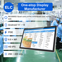 Compatible con Varios CMS/Software de Pedidos, Sistema de Pantalla para Cocina POE de 8+128 GB con Android/Windows/Debian