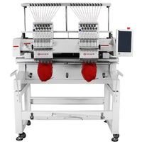 Máquina de Bordar Computarizada MYSEW MJS1202 de Doble Cabezal Dahao A15, 12 Agujas, Recorte Automático, Área de Bordado de 40x50cm, Nueva
