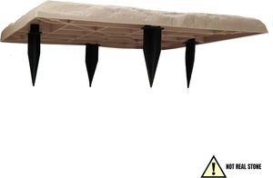 4 gói vuông nhựa bước gạch đá hiệu ứng ngoài trời lối đi trang trí Pathway bãi cỏ sân PP 3D hàng rào lưới mắt cáo cửa - Product Image 4