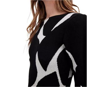 Vestido de Mujer al por Mayor, Personalizado, OEM, de Alta Calidad, Otoño e Invierno, Nuevo Vestido de Mujer, Suéter de Punto de Manga Larga, Vestido Largo - Product Image 4