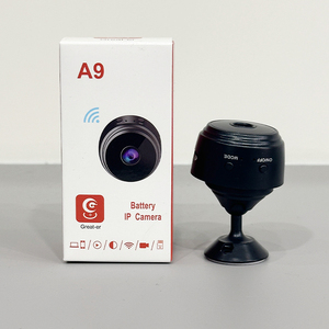 กล้องไร้สาย A9 ความละเอียด 1080p HD พร้อมระบบมองกลางคืน สำหรับความปลอดภัยภายในบ้าน บีบอัดวิดีโอ H.265 เซ็นเซอร์ CMOS ขนาดเล็ก เชื่อมต่อ WiFi รองรับ MicroSD - Product Image 1