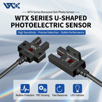 Sensor Optik Mikro-Slot WTX Saklar Batas Fotoelektrik Empat-Kawat NPN Normal Terbuka/Normal Tertutup Model WTX-SX67-WR
