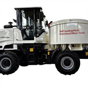 Camion malaxeur à béton multifonctionnel Chaotian Pot avec pompe à moteur diesel 75 kW, alimentation et déchargement automatiques, convoyeur de chantier - Product Image 1