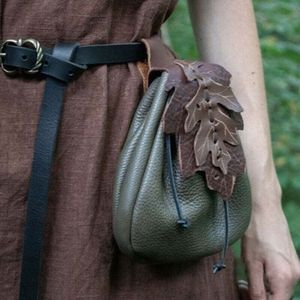 Bolsa con cordón de estilo medieval, bolsa para dados, bolsa steampunk, bolsa de cintura - Product Image 4