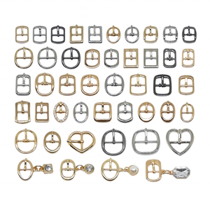 Decorativo de aleación de zinc sólido hebillas ajustables con medio centro bar pin para hombres y mujeres bolsa zapato de hombro de hardware - Product Image 2