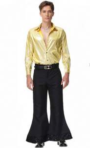 Disfraz Retro de los 70 para Fiesta Hippie Disco de Halloween, Disfraz de Poliéster para Espectáculo de Hip Hop y Baile de Graduación - Product Image 4