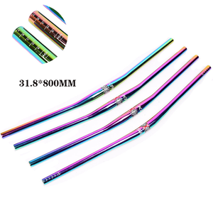 11024 31.8*800Mm Cầu Vồng Đầy Màu Sắc Đi Xe Đạp AM/XC/DH Xe Đạp Tay Lái Rộng Hơn Xe Đạp Tay Lái Rộng - Product Image 2