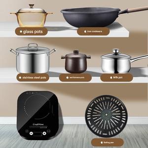Cuisinière électrique multifonctionnelle à infrarouge lointain en céramique, brûleur unique, boîtier en verre, pour usage domestique et automobile - Product Image 3