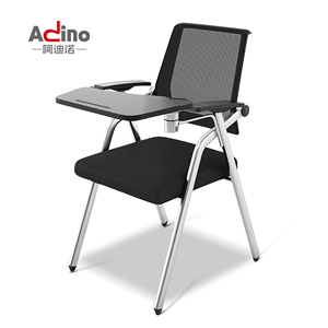 Hội nghị ghế với bảng Arms vải <span class=keywords><strong>Stackable</strong></span> ghế có thể gập lại đào tạo ghế với văn bản pad cho cuộc họp silla de formacion - Product Image 1