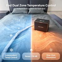 Matelas à refroidissement actif, surmatelas chauffant et rafraîchissant à eau, système de sommeil à contrôle de température double zone, OEM ODM