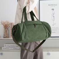 Sac de voyage à grande capacité pour le yoga, le sport et la remise en forme, en velours côtelé, avec fermeture à cordon, respirant, 20-35L, pour les voyages de courte durée