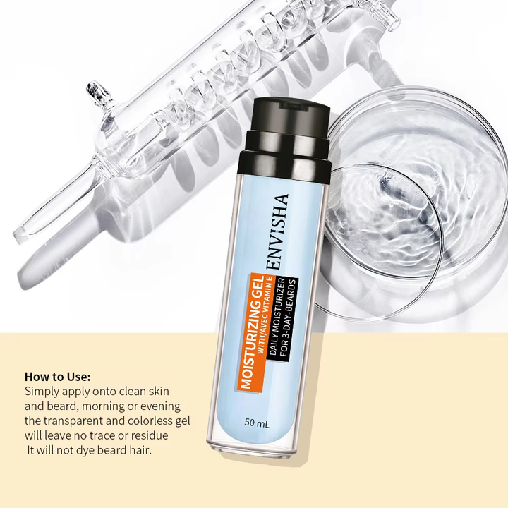 Wholesale Plant Ingredients Moisturizer Non-sticky Facial Hair Skin Care Smoothing Hydrating Softener Face Beard Gel