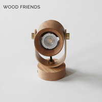 Installation Rotation Dimmable Rechargeable En Bois Matériel Chevet Veilleuse Lampe Pour Chambre