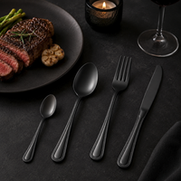 Ensemble de cuillères à salade en acier inoxydable, finition miroir, qualité alimentaire, résistant à la chaleur, pour hôtel, restaurant, restauration, vente en gros