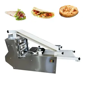 Tự động Arabic pita bánh mì máy dây chuyền sản xuất bánh bao wrapper công nghiệp Tortilla roti chapati bánh mì Máy làm