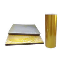 Película de Transferencia UV DTF AB Kayabo FJUVA3 A3, Material PET de 95um de Grosor, Rollo Dorado y Plateado para Impresión de Adhesivos con Logotipo