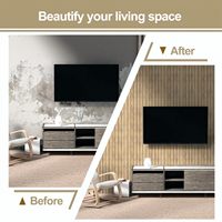 Rouleaux de papier peint insonorisant auto-adhésifs en grille de bois imperméable, épaisseur 3 mm, autocollant mural en PVC moderne pour chambre, salon, cuisine, maison