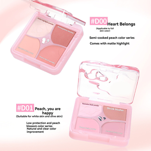   Colorete para Mejillas VEECCI Blooming • 4 Tonos en Una Paleta - Product Image 1