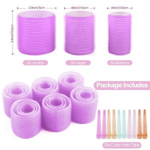 Juego de Rulos para el Cabello sin Calor, Personalizados, al por Mayor, Herramientas de Peluquería DIY, Rulos Autoadherentes para Mujeres - Product Image 2