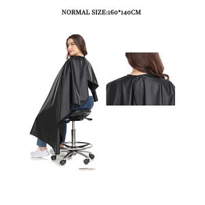 Low Moq Water Resistant Salon <span class=keywords><strong>Cape</strong></span> Custom Logo Polyester Pongee Barber Gown Snap Buttons <span class=keywords><strong>Hair</strong></span> <span class=keywords><strong>Cutting</strong></span> Shawl Cabeleireiro Capes - Product Image 3