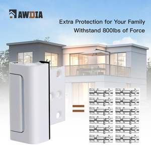 घर की सुरक्षा अंदर की ओर झुकता हुआ ताला बाल प्रमाण सुदृढीकरण दरवाजा लॉक - Product Image 3