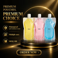 Pochettes souples verticales en PE avec bec verseur pour emballage de jus et de boissons, idéales pour les supermarchés et les expositions – Sacs d'emballage pour liquides