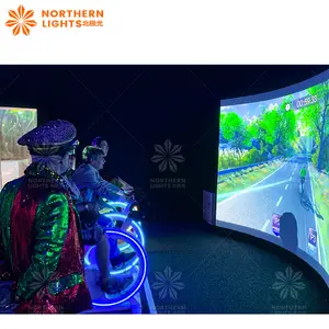 earn money amusement park 3D Projection rides vr bike virtual reality simulator bike station vr