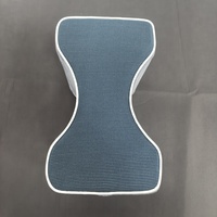 Oreiller orthopédique pour genoux et repose-jambes, en mousse à mémoire de forme, confortable et ergonomique, pour dormeurs latéraux, avec housse tricotée