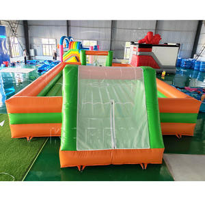 Thú vị trò chơi thể thao Nhà Máy bán hàng trực tiếp Inflatable bóng đá sân chơi bóng đá lĩnh vực & Xà phòng sân vui vẻ Inflatable lâu đài - Product Image 5
