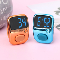 Nouveau Modèle Compteur à Anneau LED Rechargeable avec Affichage de l'Heure, Compteur Numérique, Écran Réversible, Bracelet en Silicone