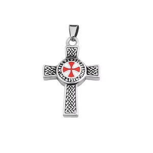 yunnique <b>Cross</b> Titanium Steel Men's Necklace Stainless Steel Pendant Kettle Knot Design Fashion Jewelry - Product Image 5
