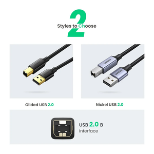 Cable <b>2.0</b> Type <b>a</b> Male to B Cord High Speed for Lexmar US369 Cable for US369 US369 - Product Image 6