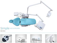 Unité de fauteuil dentaire avec équipement dentaire complet Compresseur d'air 545w Caméra buccale