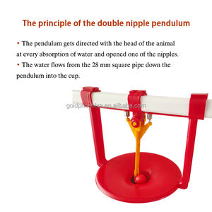 Yyc pollame allevamento automatico tacchino bevitore tazza di pollame capezzolo bevitore per turchia allevamento oca acqua bevanda - Product Image 4