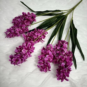 KEWEI 1722 Stock en liquidation Fleurs artificielles en soie de <span class=keywords><strong>jacinthe</strong></span> à tête unique pour décoration intérieure de salon - Product Image 3