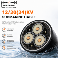 Kabel Bawah Laut Terlaris 12/20(24)KV XLPE Dengan Kabel Serat Optik Tahan Air Untuk Komunikasi Bawah Laut 70MM2 120MM 150MM