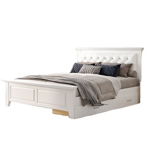 Cadre <span class=keywords><strong>de</strong></span> <span class=keywords><strong>lit</strong></span> King Queen en <span class=keywords><strong>bois</strong></span> moderne <span class=keywords><strong>de</strong></span> luxe avec tête <span class=keywords><strong>de</strong></span> <span class=keywords><strong>lit</strong></span>, meubles <span class=keywords><strong>de</strong></span> chambre à coucher - Product Image 3