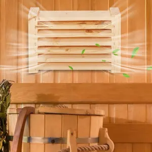 Knalpot Sauna, port pembuangan pintu yang dapat disesuaikan ventilasi udara