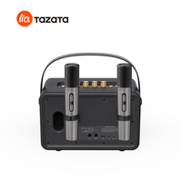 Quantité minimale de commande bas 2025 nouveau haut-parleur karaoké lancé avec deux microphones sans fil pour la maison