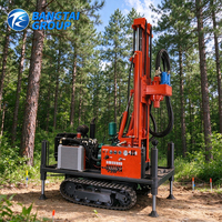 Équipement de forage de puits monté sur chenilles, machine de forage rotative hydraulique diesel pour projets de construction de puits profonds
