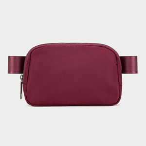 Mini Nylon Keychain Bag Strap Logo Fanny Pack Chest Belt Bag Waterproof Zipper Unisex 1L Waist Bag with Golden Patterned <b>Ribbon</b> - Product Image 5