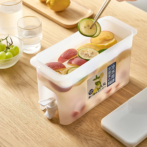 Jarra de Agua Fría con Grifo, Dispensador de Bebidas, Jarra de Agua de 3.5L, Contenedor de Jugo y Limonada, Jarra para Refrigerador y Cocina - Product Image 5