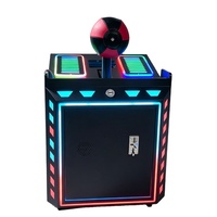 Máquina de tiro recreativa para interiores operada con monedas, juego de arcade mini de PVC, centro de entretenimiento con tickets