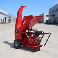 Broyeur de branches industriel Garden 456CC 13HP à moteur diesel avec démarrage électrique