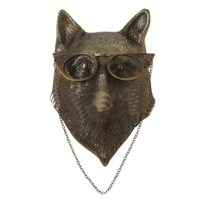 Statuetta Decorativa in Resina Animale <span class=keywords><strong>con</strong></span> Occhiali da Parete Orso Louie Topolino Frankie Cervo Decorazione per la <span class=keywords><strong>Casa</strong></span> - Product Image 1