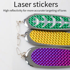 Cuillère de pêche en métal de 5,5 pouces, 14 cm, pour la pêche en eau salée, appât de traîne sans hameçons - Product Image 2